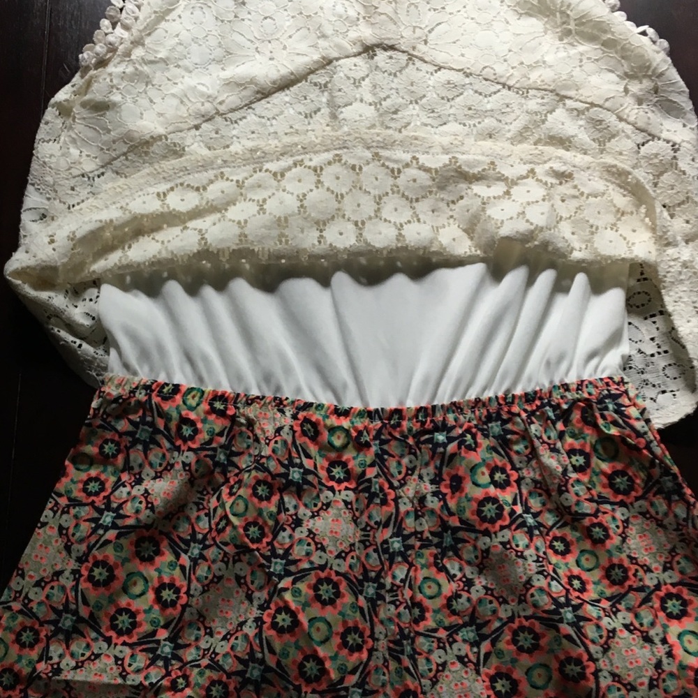 Girls Two Pattern Romper - Picture 7 of 7